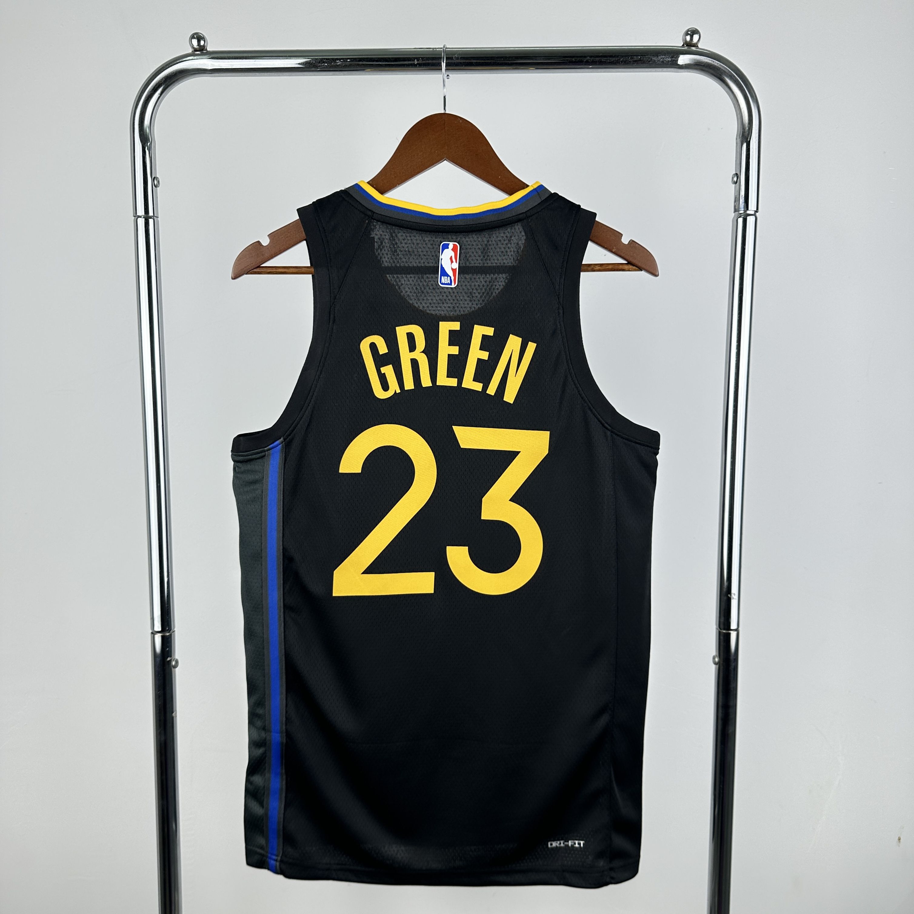 Men Golden State Warriors 23 Green Black Jordan style Seasons 2025 NBA Jersey